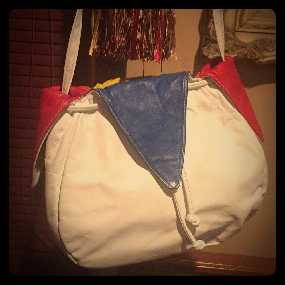 Shoulder Bag/ With Drawstring Closure. - image 1